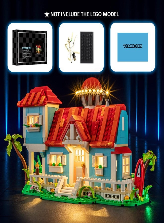 YEABRICKS LED Light for 43268 Disney Lilo and Stitch Beach House Building Blocks Model (Building Set NOT Included) - Image 5